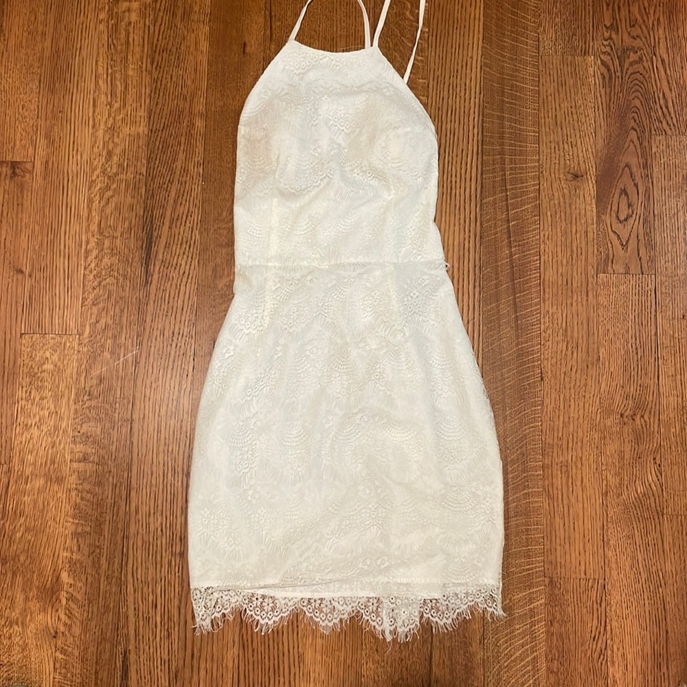 White lace dress